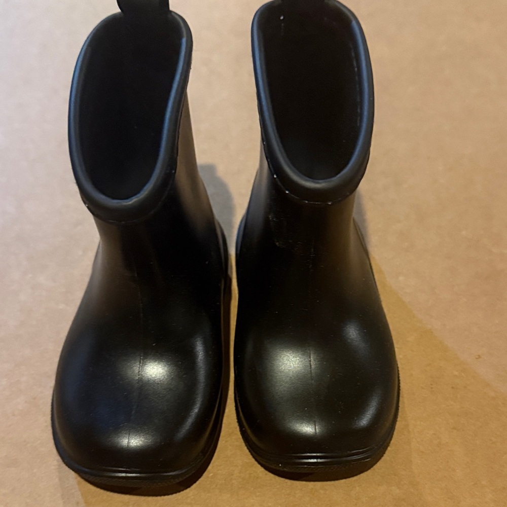 Kids Black Rain Boots